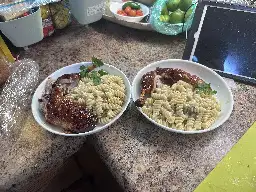 [Homemade] Roast duck with parmesan garlic pasta