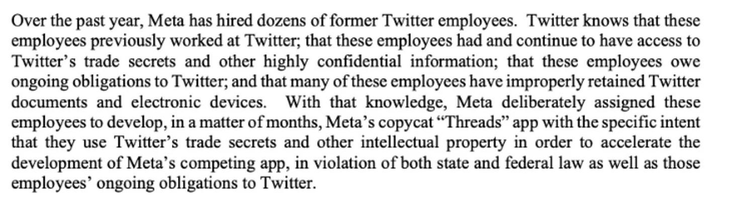 A close reading of Twitter’s legal letter to Meta: a guided tour of a weak litigation letter