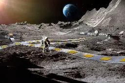 The first train will be built on the moon, its real?