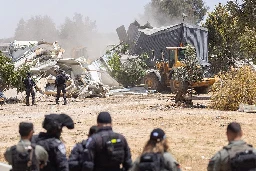 Israel razes entire Bedouin village to expand a highway