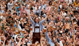 Germans caught celebrating Oktoberfest with Nazi salutes