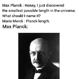 It's just a Planck bro