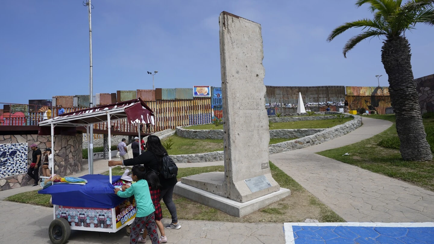 Berlin Wall relic gets a 'second life' on US-Mexico border as Biden adds barriers