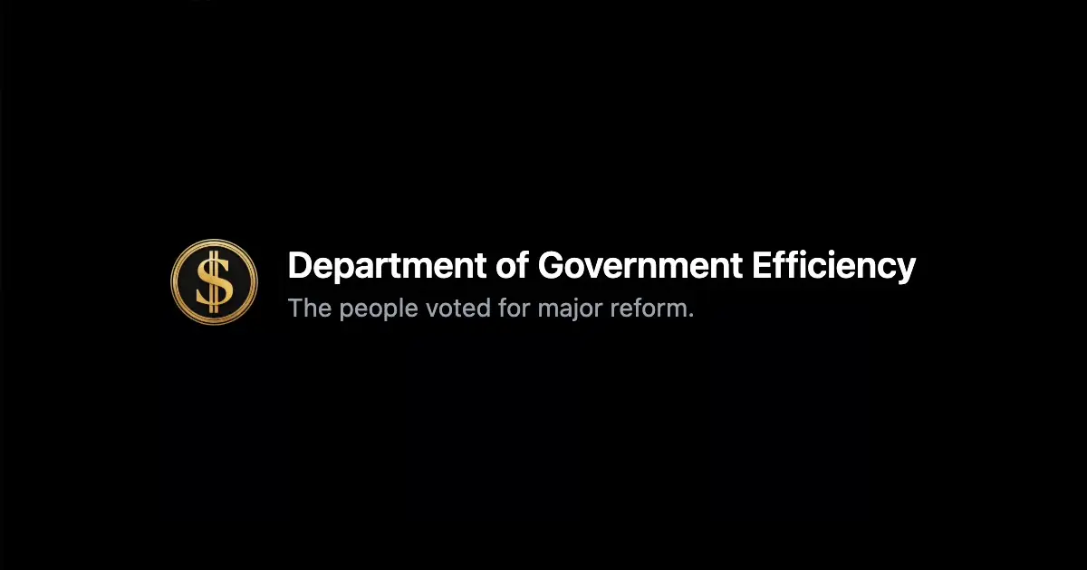 Work | DOGE: Department of Government Efficiency | DOGE: Department of Government Efficiency