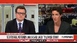 Rachel Maddow Warns That SCOTUS Trump Immunity Decision Is 'a Death Squad Ruling' | Video