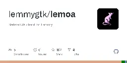 GitHub - lemmygtk/lemoa: Native Gtk client for Lemmy