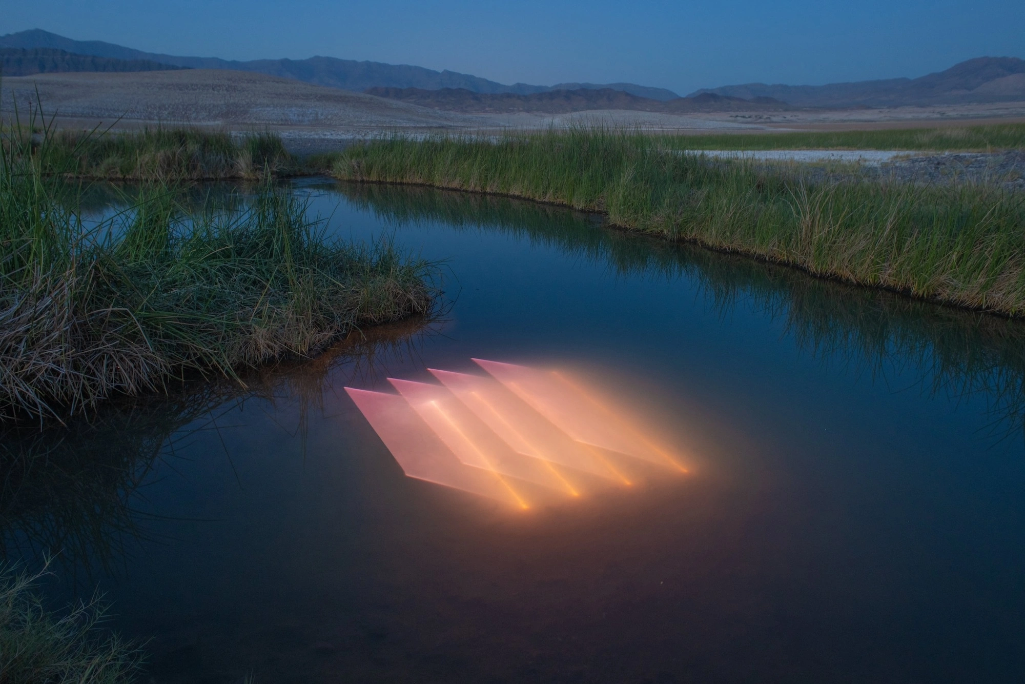 Watery Landscapes Set the Stage for Lachlan Turczan's Ephemeral Light Installations